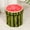 Watermelon, variant on Foldable Storage Ottoman, Fruit Trunk Style Oxford Cloth Stool with Flip-Top Lid, Multi-Use Footrest & Seat for Small Spaces, Living Room & Under-Bed Storage