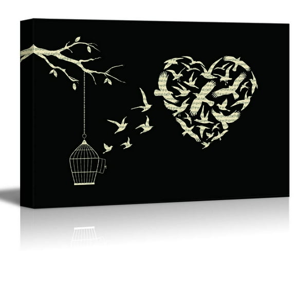 wall26 Canvas Wall Art Black and White Art Pictures Home Wall Decorations for Bedroom Living Room Paintings Canvas Prints Framed - 16x24 inches