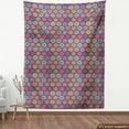thumbnail image 3 of Ambesonne Mandala Fabric by the Yard Upholstery, Oriental Hexagon Motif, 2 Yards, Multicolor, 3 of 4