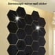 thumbnail image 5 of Toystoory 12 unids/set 3D Espejo Hexágono Etiqueta de La Pared Extraíble Calcomanía Decoración Del Hogar Arte DIY - Oro - 46x40x23mm Decoración del hogar Negro 46x40x23mm, 5 of 6