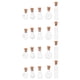 thumbnail image 1 of 20 botellitas de pociones: Mini botellas de vidrio con tapones de corcho - Pequeños frascos transparentes para pociones en diferentes formas - Mini frascos decorativos para manualidades, 1 of 7
