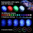 thumbnail image 7 of Futhstar 3.5" Submersible LED Underwater Pool Lights, Multicolor RGB. 2 Count Pack, 7 of 7