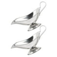 thumbnail image 5 of 2pcs Stainless Steel Gravy Boat 5oz Condiment Bowl Gravy Dispenser Sauce Container Pitcher, 5 of 5