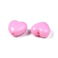 thumbnail image 4 of 100pcs Pearl Pink Heart Acrylic Beads Great for Mother's Day Gifts Making Size: about 10mm long 11mm wide 6mm thick hole: 2mm, 4 of 4