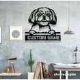 thumbnail image 3 of Craftnamesign Custom Peeking Cavapoo Metal LED Light, Personalized Cavoodle Dog Lover Name Sign, 3 of 5