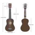 thumbnail image 2 of Ukelele POMAIKAI 21 Soprano para principiantes de madera con cuerdas de nylon, 2 of 8