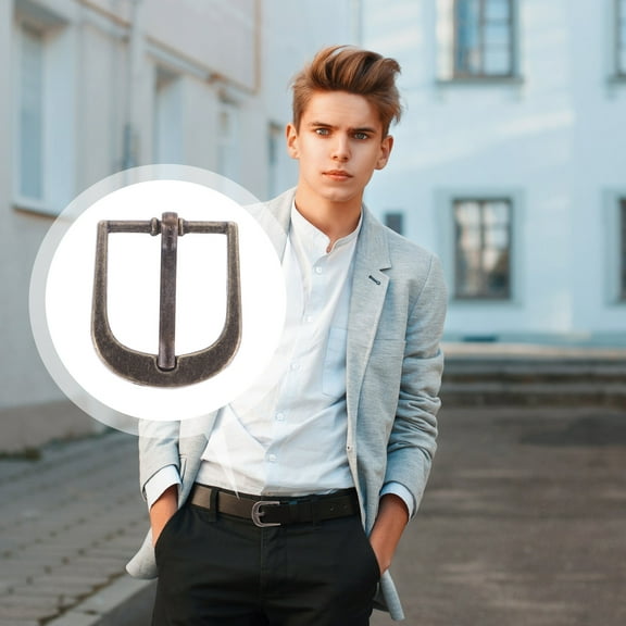 Soimiss 24pcs Simple Alloy Buckles Fashion Sturdy Buckle Tightening for Men's Any Occasions