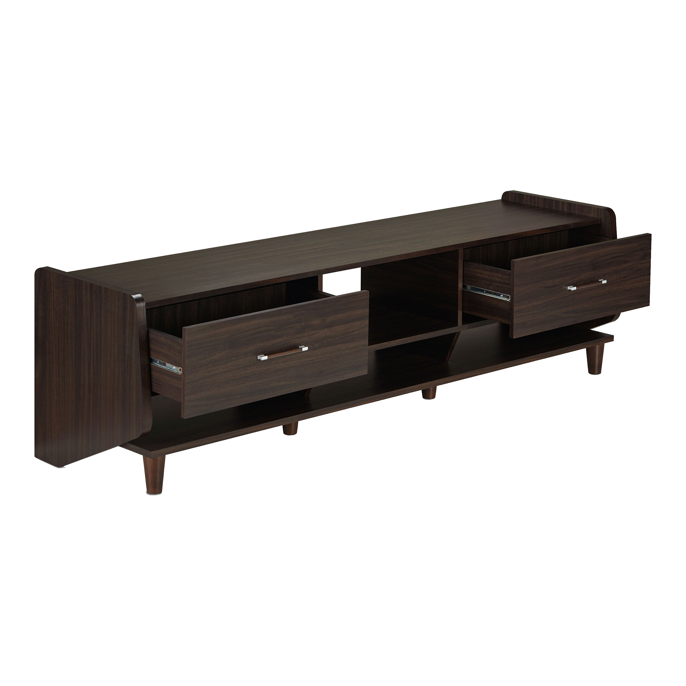 Furniture of America Estelle TV Stand for TVs up to 78", Wenge