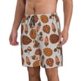 thumbnail image 2 of Zufioo Pinecone Autumn Pattern for Men's Casual Beach Shorts, Sports Fitness Quick-drying Drawstring Shorts with Pockets for Home Wear-XX-Large, 2 of 6