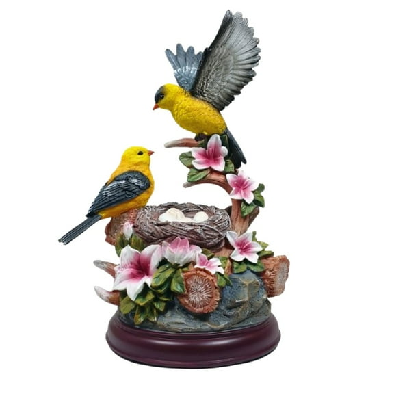 The Bradford Exchange Gorgeous Goldfinches Nature's Masterpieces Sculpture Collection Issue #4
