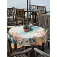 thumbnail image 2 of Outdoor Tablecloths with Umbrella Hole & Zipper, Jellyfish Coastal Round Tablecloths 60 Inch, Summer Nautical Starfish Coral Beige Waterproof Table Cloth, Patio/Pool/Picnic Table Covers, 2 of 8