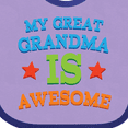 thumbnail image 4 of Inktastic My Great Grandma is Awesome Boys or Girls Baby Bib, 4 of 4