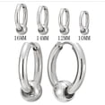 thumbnail image 2 of Pendientes de aro con bisagras para hombre y mujer con bola de acero inoxidable, 2 unidades Ormromra LRWJ181-2, 2 of 5
