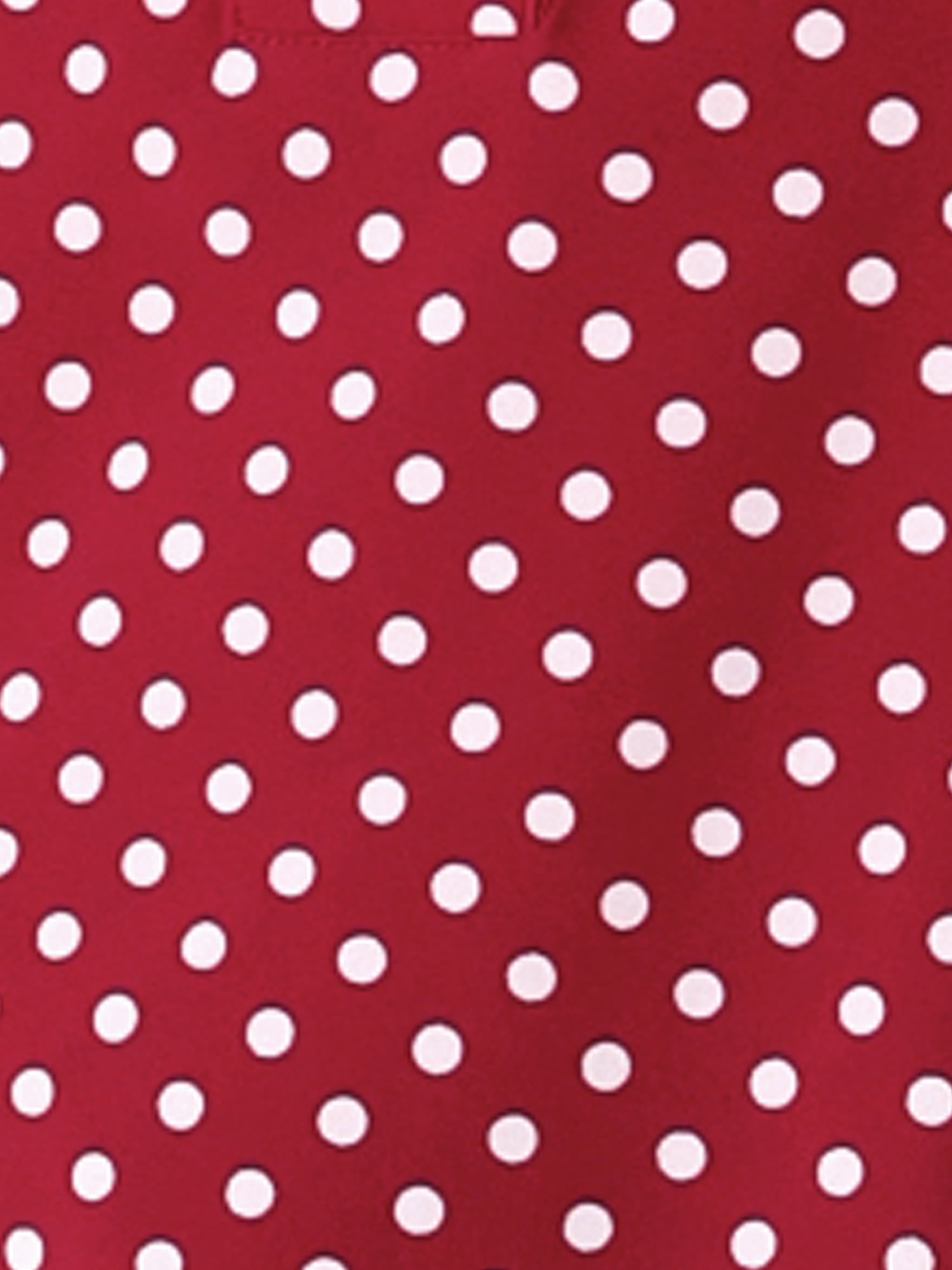 DARING DIVA V Neck Dots Printed Work Office Blouse Top S Red