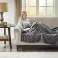 thumbnail image 1 of Woolrich Elect Electric Blanket Throw with 3 Heat Level Setting Controller, 60x70", Grey, 1 of 5