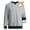 Light-Gray, variant on Thrilos Mens Sweatshirts Fleece Crewneck Long Sleeve Sweatshirt Color Block Midweight Pullover Shirts Work Tops
