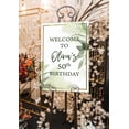 thumbnail image 3 of Darling Souvenir MADE WITH LOVE PersonalizedWelcomeBirthdaySignLeaves,Large Decorative Poster For Birthday Party, Celebrations- 18x12, 3 of 5