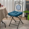 thumbnail image 2 of Gymax 4 Pcs Patio Dining Chair Cushions U-Shaped Chair Pads Non-Slip Bottom Navy Blue, 2 of 9