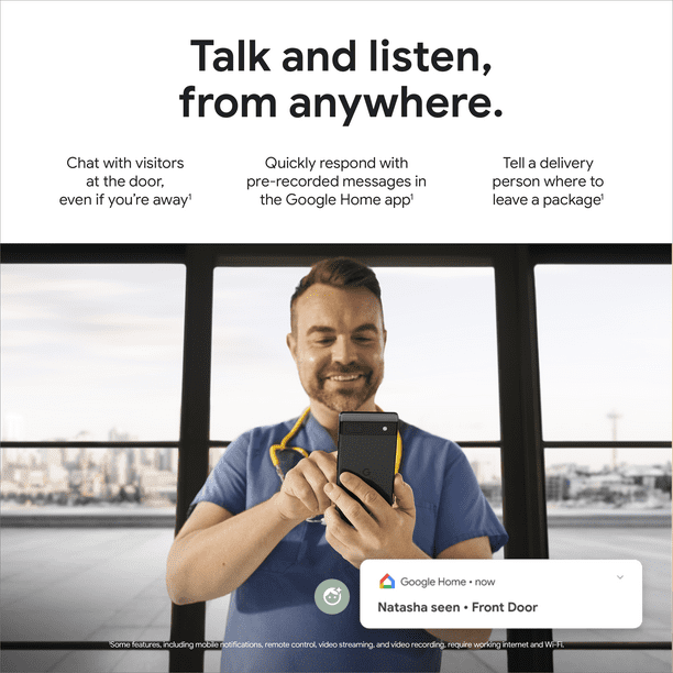 Google Nest 2nd Gen Wired Video Doorbell Camera with Home Google Nest 2nd Gen Wired Video Doorbell Camera with Home