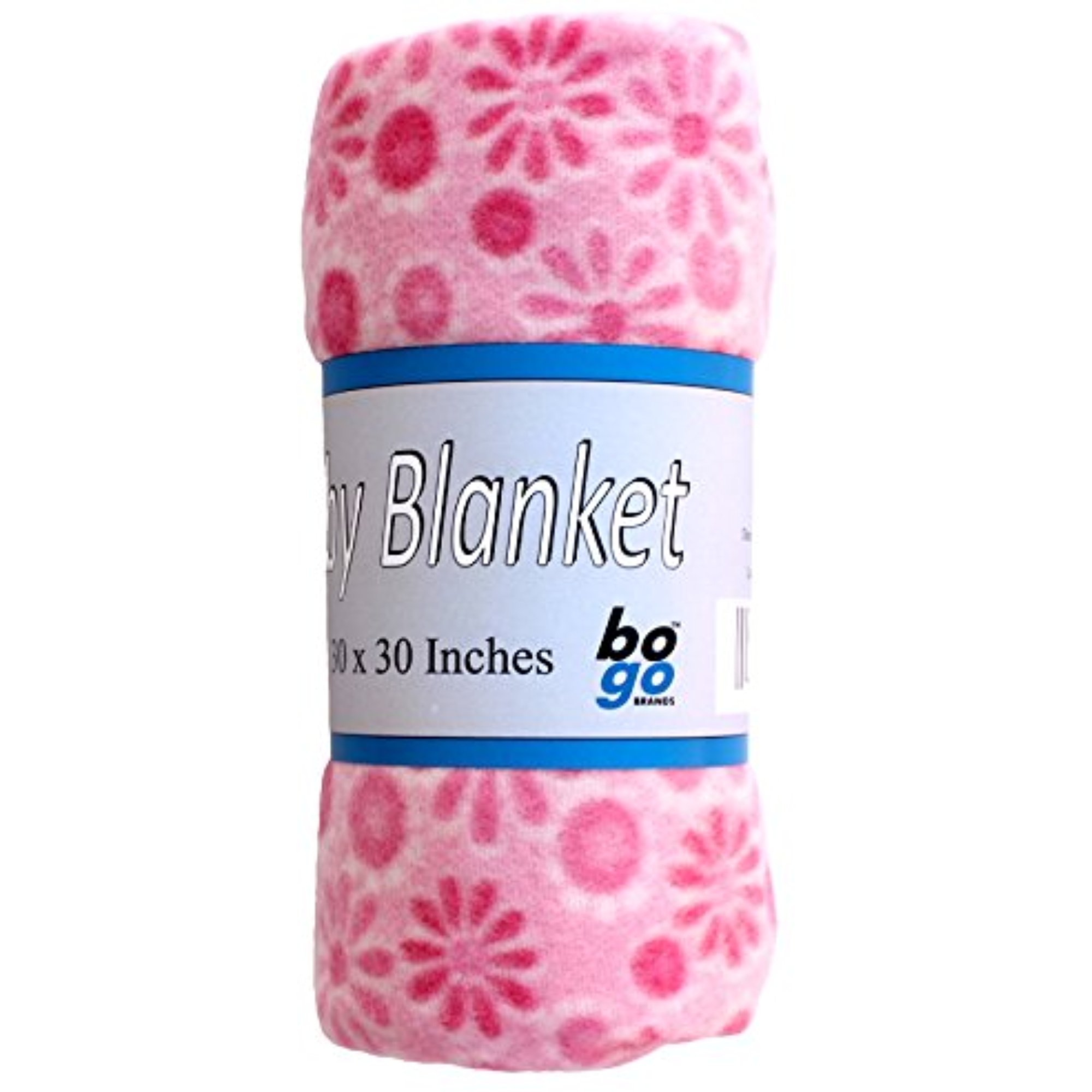 30x30 Inch Soft Fleece Baby Blanket Assorted Style Print and Solid
