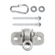 thumbnail image 1 of Gancho giratorio para columpio con hebilla de hierro, kit de herrajes para gancho de columpio, tornillos de montaje para techo con hebilla de tornillo, 1 of 9