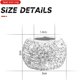 thumbnail image 2 of (White)4 Pieces Crystal Car Headrest Collars, Car Seat Headrest Rings, Decor Headrest Rings Collars, Universal Auto Interior Accessories, 2 of 5