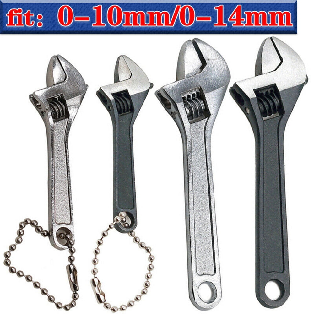 1x Small Mini Adjustable Spanner Wrench Alloy Steel Hand Tools Spanners Wrench 