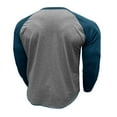 thumbnail image 3 of Casual Classic Vintage Long Sleeve Sweatshirts for Men Crew Neck Sweater Lightweight Baseball Pullovers Color Block Shirts Workout Running Tops, 3 of 5