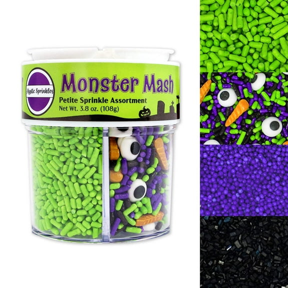 Mystic Sprinkles Monster Mash Petite Sprinkle Assortment 3.8oz