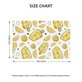thumbnail image 4 of Placemats Set Of 4 / 6, Cute Durian Ice Cream Placemats For Dining Table Indoor/Outdoors Heat Resistant Washable Placemats 18" X 12", 4 of 8