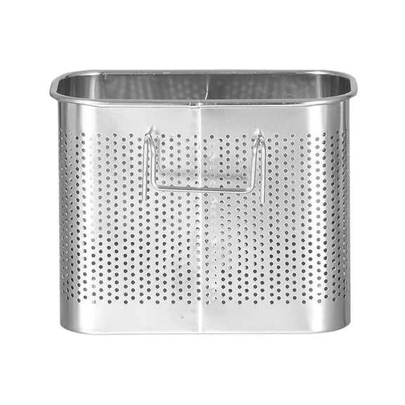 Stainless Steel Double Compartment Hanging Chopsticks Drainer Kitchen Utensil Holder & Organizer For Chopsticks & Utensils Rack 2