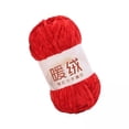 thumbnail image 1 of 3x Hilo De Chenilla Para Tejer A Crochet Hilo De Terciopelo Suave Para Tejer A Crochet Manta Roja, 1 of 8