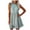 Light blue, variant on IROINNID Women's Sleeveless Surplice Dress Fashion Casual Ruffled Waist Pocket Dress Round Neckline Knee-Length Women Dress
