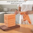 thumbnail image 3 of 12-Pack Washcloths Set, 13"x13" Luxurious Dish Towels Ultra Soft Face Towels Quick Dry Kitchen Towel Bundle Absorbent Wash Cloths(Orange Red), 3 of 6