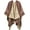Brown, variant on CoCoMangos Women's Casual Pashmina Shawls and Wraps Open Front Poncho Cape Reversible Travel Blanket Scarf Cardigan Shawls