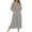 Gray, variant on ATENAR Womens Nightgown,Womens Dresses,Soft,Comfort Fit,Solid,Navy,M(US:6)
