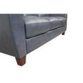 thumbnail image 3 of Bowery Hill Contemporary Geuine Leather & Hardwood Sofa in Blue, 3 of 4