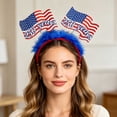 thumbnail image 6 of ZhangC 4th of July Patriotic Headband, Independent Day Red White and Blue Headband Decoration, 250th Anniversary Patriotic Accessories, Gifts for Women, 6 of 6
