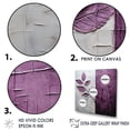 thumbnail image 3 of Designart "Precision In Plum Purple Leaves" Leaves Floater Framed Wall Art Living Room, 3 of 5