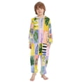 thumbnail image 2 of Vzayyk 4T-14Y Size Aviliable Cozy One-Piece Footless Sleeper Pajama A Grid Of Squares, 2 of 8