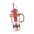 thumbnail image 3 of Botella de agua deportiva tipo vaso, a prueba de fugas, con asa, gran capacidad, resistente y moderna. rosa, 3 of 9