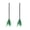 Green, variant on Vintage Gothic Cozy Spooky 2Pcs Witch Broomstick Plastic Mesh Halloween Decor Prop For Mall Store Adult Party Indoor Covered Outdoor Fall Holiday Ornament