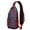 Red-15, variant on Geometric Sling Backpack, Minimalist Abstract Crossbody Daypack with Ink Style Tribal Patterns, Lightweight Travel Bag for Students & City Walks
