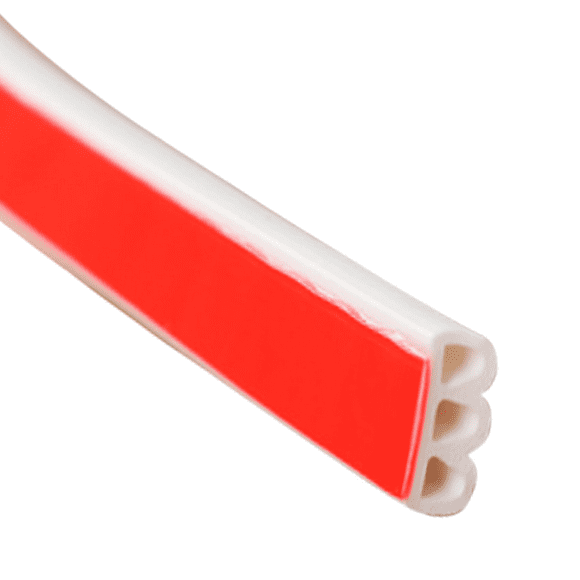 Silicone Rubber Weather Stripping for Doors and Windows, Longer Service Life Porous Sealing Strip