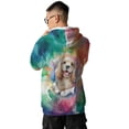 thumbnail image 5 of Funny Watercolor Adorable Cocker Spaniel Peeking Through Torn Paper Effect All Over Print 3D Hoodie Unisex Merch Hoodies Cockers Dog Lover Gifts - 00026, 5 of 6