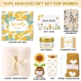 thumbnail image 3 of Cestas de regalo Wazocol, kit de cuidado personal para mujer, con manta y vela, 3 of 9