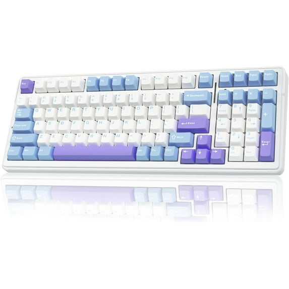 Restored Aula F99 Wireless Mechanical Keyboard,Tri-Mode BT5.0/2.4GHz/USB-C Hot Swappable Custom Keyboard,RGB Backlit Gaming Keyboard for PC/Tablet/Xbox/PS4/PS5 (Refurbished)
