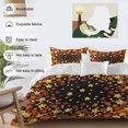 thumbnail image 3 of Maple Leaf Duvet Cover Set Queen Size, Thanksgiving Fall Leaves 4 Piece Soft Microfiber Bedding Set with 1 Duvet Cover, 1 Flat Sheet, 2 Pillowcases, 3 of 9