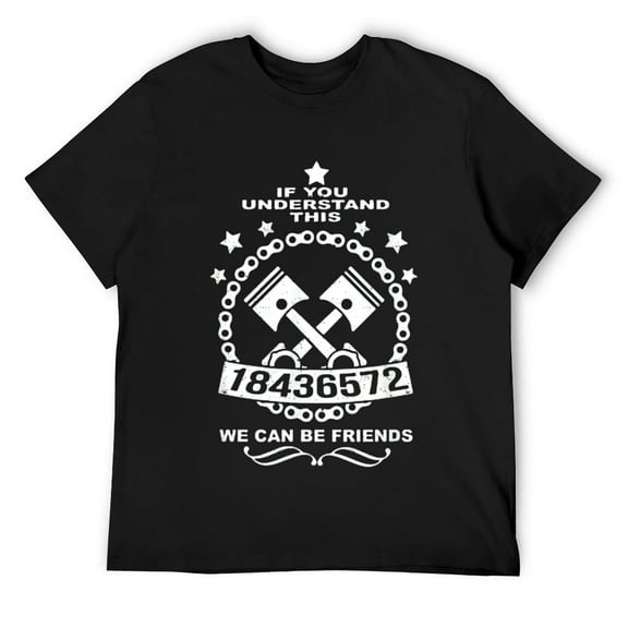 Mens 18436572 Awesome V8 Firing Order Design for Car Enthusiasts T-Shirt Black