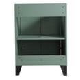 thumbnail image 5 of Fine Fixtures Opulence Collection 24 in. W x 18 in. D x 33 in. H Bathroom Vanity in Mint Green with White Carrara Sintered Stone Sink - Black hardware, 5 of 8